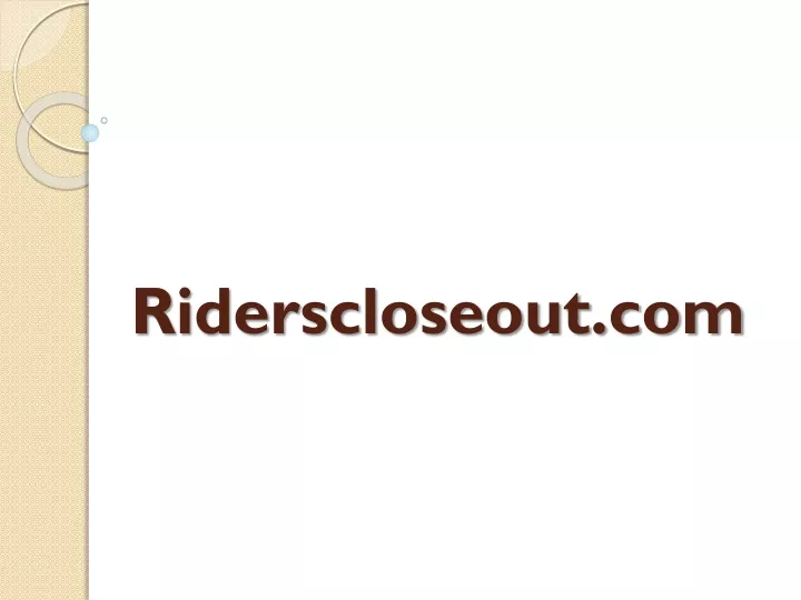 riderscloseout com