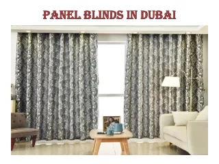 Panel Blinds In Dubai