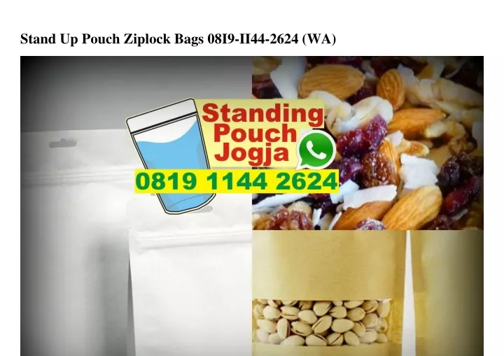 stand up pouch ziplock bags 08i9 ii44 2624 wa