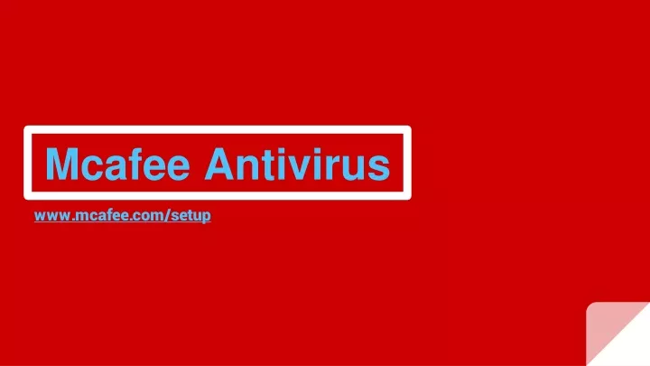 mcafee antivirus