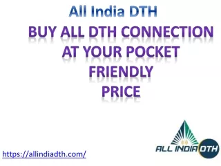 "Buy online DTH Connection in India at Best Prices