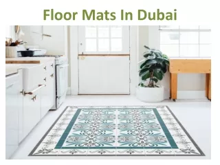 Best Floor Mats In Dubai