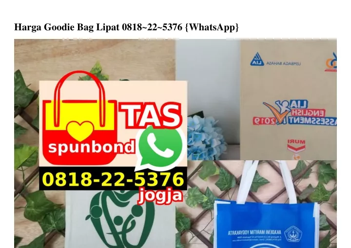 harga goodie bag lipat 0818 22 5376 whatsapp