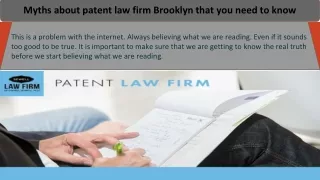 Patent Law Firm Brooklyn