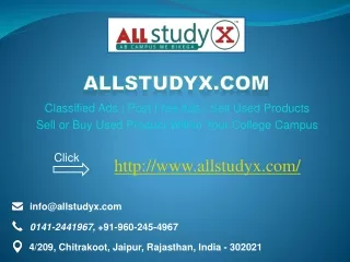 Buy or Sell Second Hand Products on Allstudyx