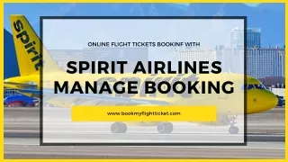 Spirit Airlines Manage Booking | Manage Reservations