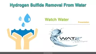 Hydrogen Sulfide Removal From Water - Watch Water