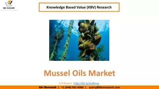 Mussel Oils Market Size- KBV Research