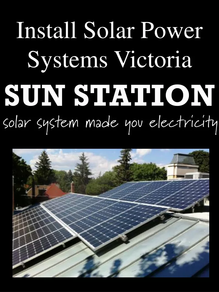 install solar power systems victoria