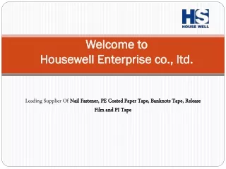 Welcome to Housewell Enterprise co., ltd.