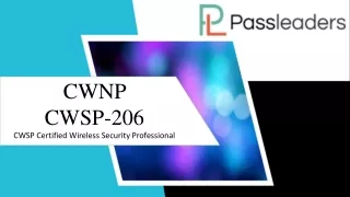 Passleader CWSP-206 Questions Answers