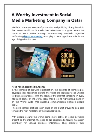 Social Media Marketing company in qatar