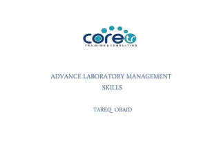 ADVANCE LABORATORY MANAGEMENT  SKILLS