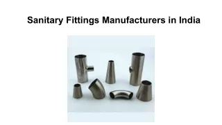 Sanitary Fittings Manufacturers