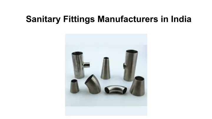 sanitary fittings manufacturers in india