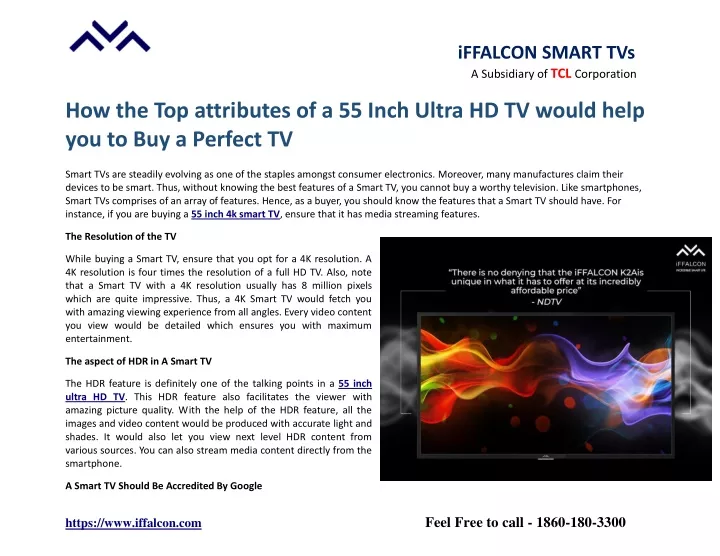 iffalcon smart tvs