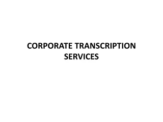 Corporate Transcription Services Kansas City at Daily Transcription