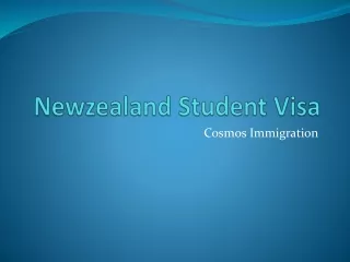 Newzealand Student Visa | Cosmos Immigration