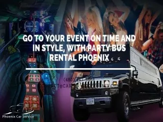 Go to Your Event on Time and in Style, With Party Bus Rental Phoenix
