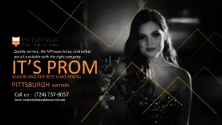It’s Prom Season and the Best Limo Service Pittsburgh Matters