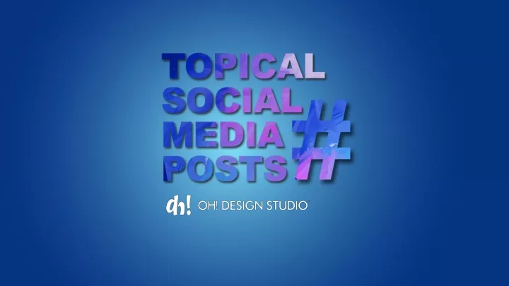 topical social media posts bu oh design studio