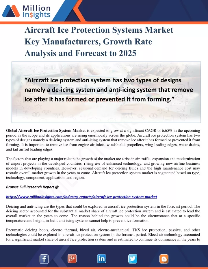 aircraft ice protection systems market