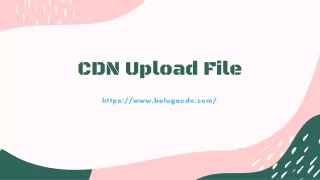 What is CDN Upload File?