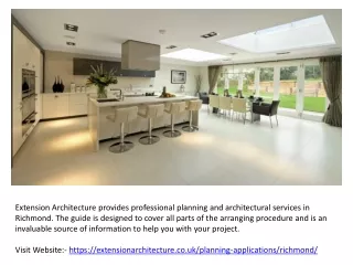 planning applications & architects in Richmond