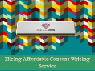 Hiring Affordable Content Writing Service