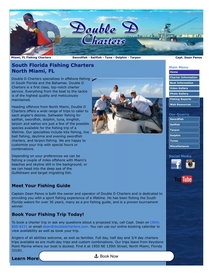 miami fl fishing charters