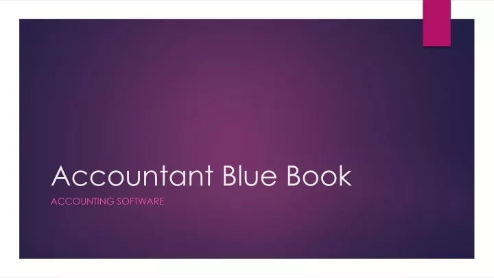accountant blue book