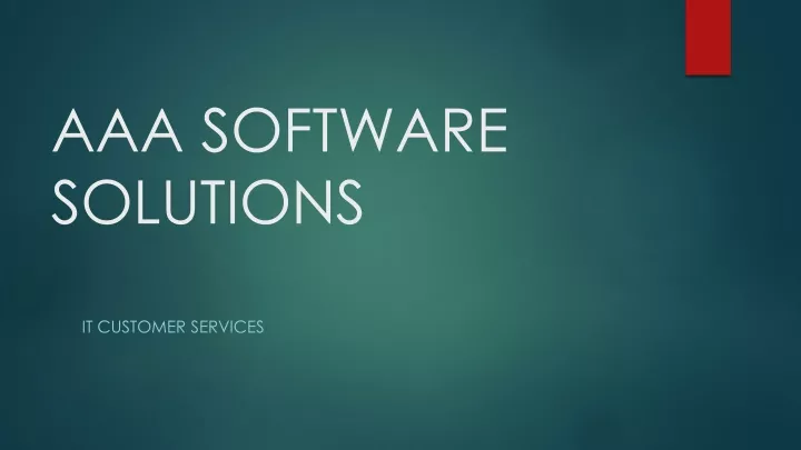 aaa software solutions