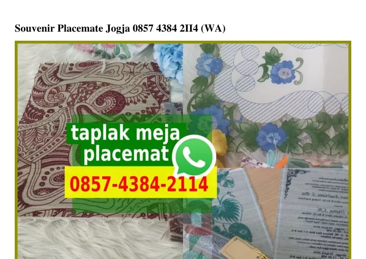 souvenir placemate jogja 0857 4384 2ii4 wa