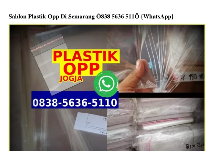 sablon plastik opp di semarang 838 5636