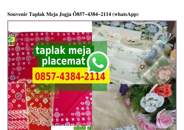 souvenir taplak meja jogja 857 4384 2114 whatsapp