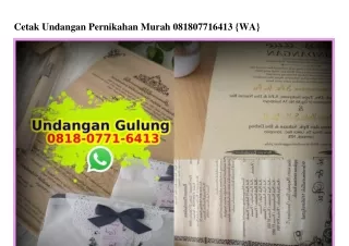 Cetak Undangan Pernikahan Murah 08I8•077I•64I3 (whatsApp)