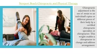 Newport Beach Chiropractic and Physical Therapy