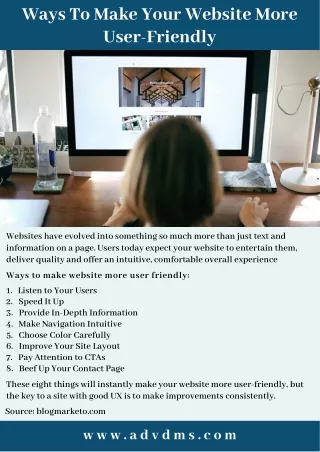 ways to make your website more user friendly