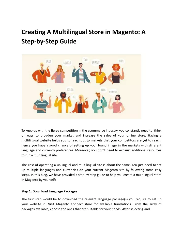 creating a multilingual store in magento a step by step guide