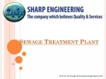 Sewage Treatment Plant - slide 1