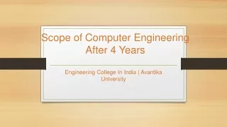Scope of Computer Engineering after 4Years - Avantika University