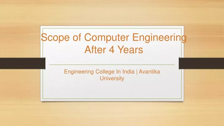 scope of computer e ngineering after 4 years