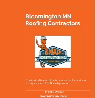 Bloomington MN Roofing Contractors