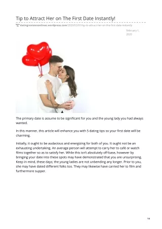 tip to attract her on the first date instantly