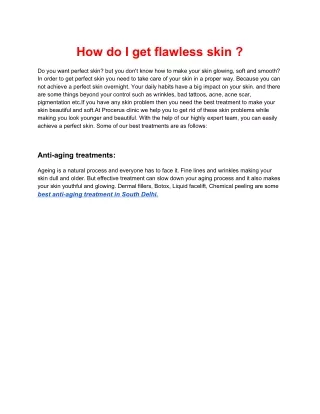 How do I take care of my skin?