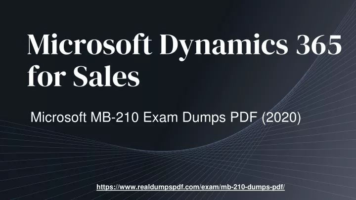 microsoft dynamics 365 for sales