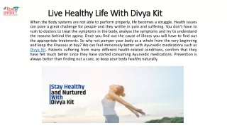 Divya Kit Cleans The Tissues Muscles And Organs