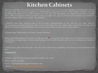 Kitchen Cabinets