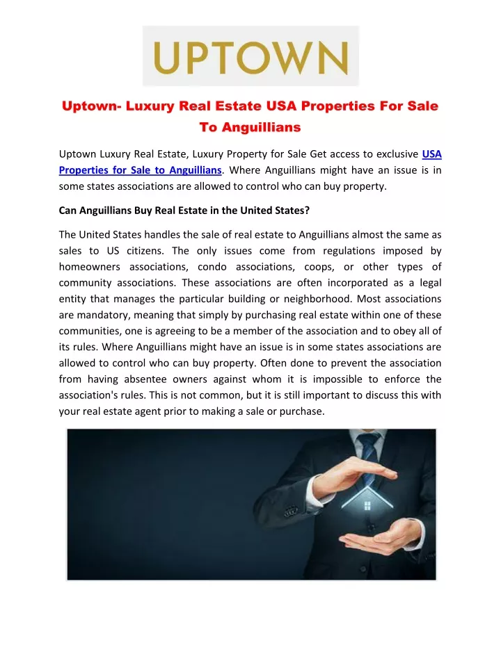 uptown luxury real estate usa properties for sale