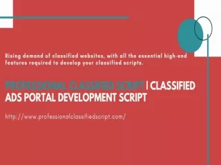 Classified Ads Script - Classifieds Ads Portal Development Script